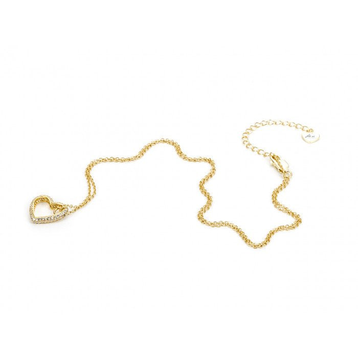 Heart laminated necklace