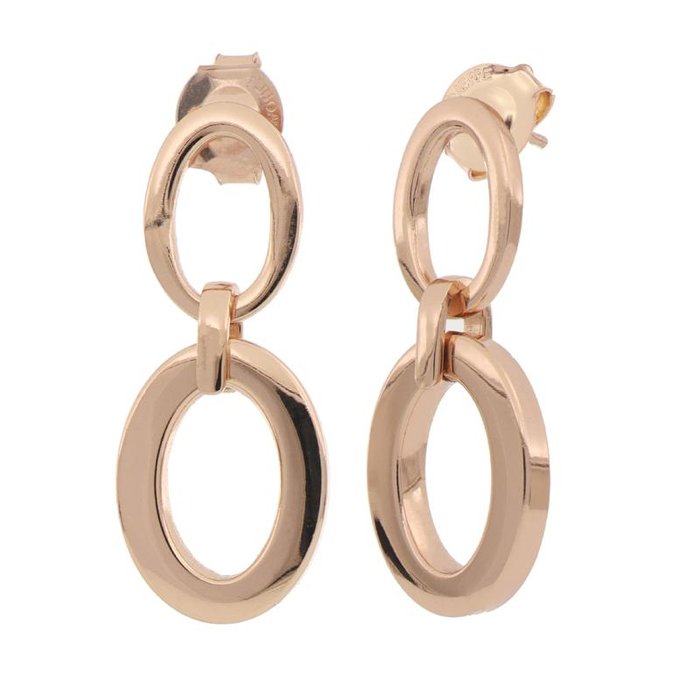 Boucles d'oreilles en bronze or rose