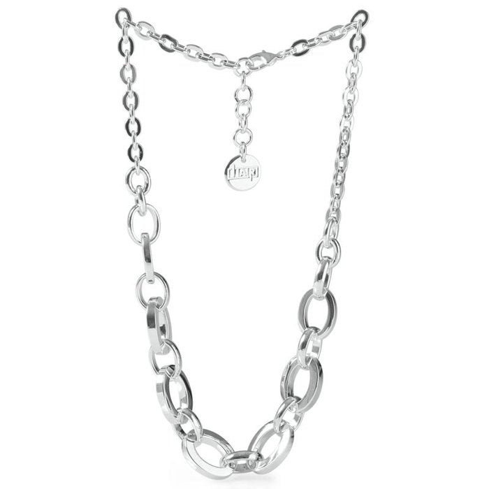 Collier en bronze plaqué argent