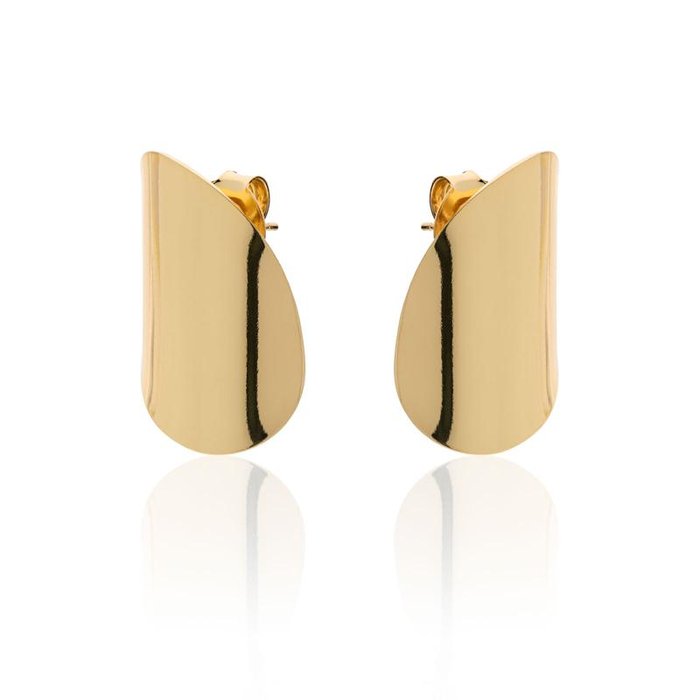 Onda Gold Bronze Earrings