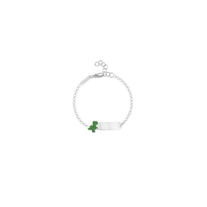 BRACELET DINOSAURE AVEC PLAQUE GRAVABLE