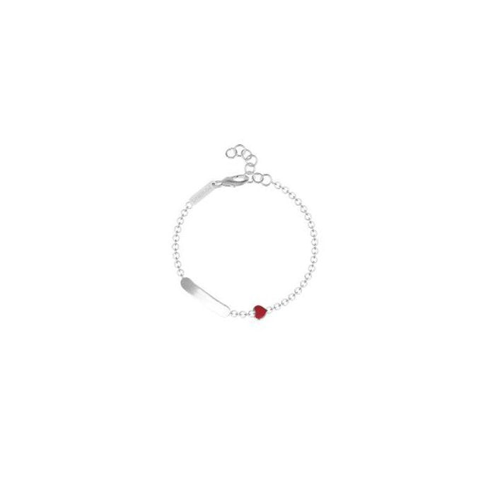 HEART BRACELET WITH ENGRAVABLE PLATE
