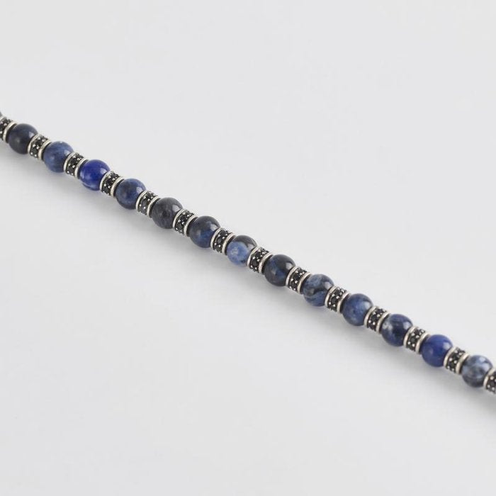 SODALITE AND SILVER BRACELET