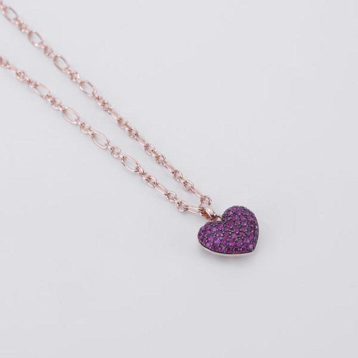 COLLANA CUORE PAVÉ