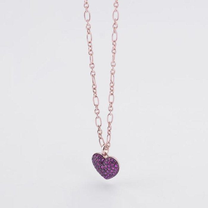 COLLANA CUORE PAVÉ
