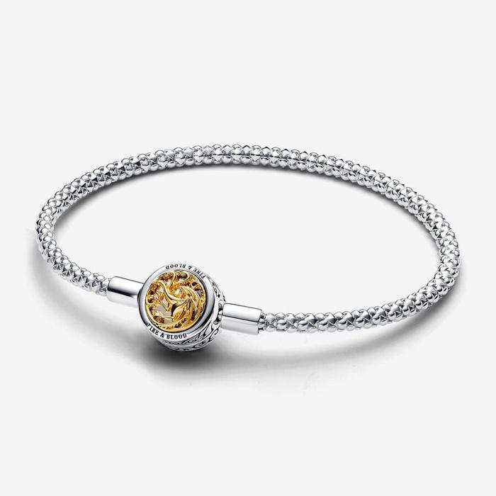 Bracelet en maille géométrique Game of Thrones avec fermoir à blason de la maison
