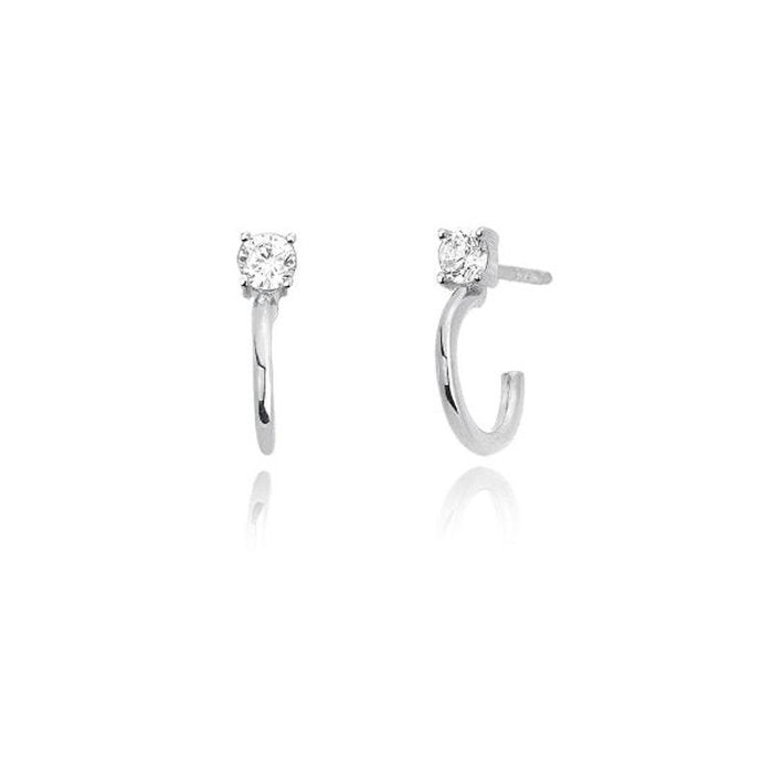 BOUCLES D'OREILLES CRÉOLES AVEC POINTE LUMIÈRE