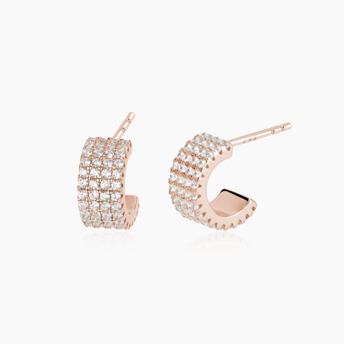 PAVÉ HOOP EARRINGS
