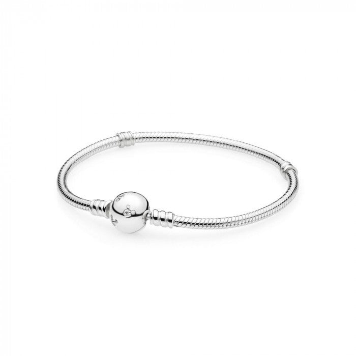 Bracelet Disney Moments en maille serpent et Mickey Mouse scintillant