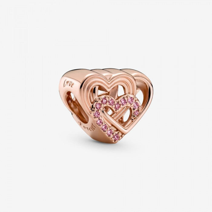 Charm cuori intrecciati