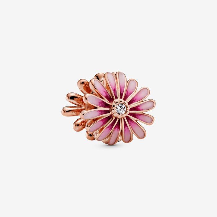 Breloque marguerite rose
