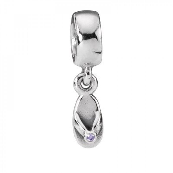 Pendentif tong en zircon violet
