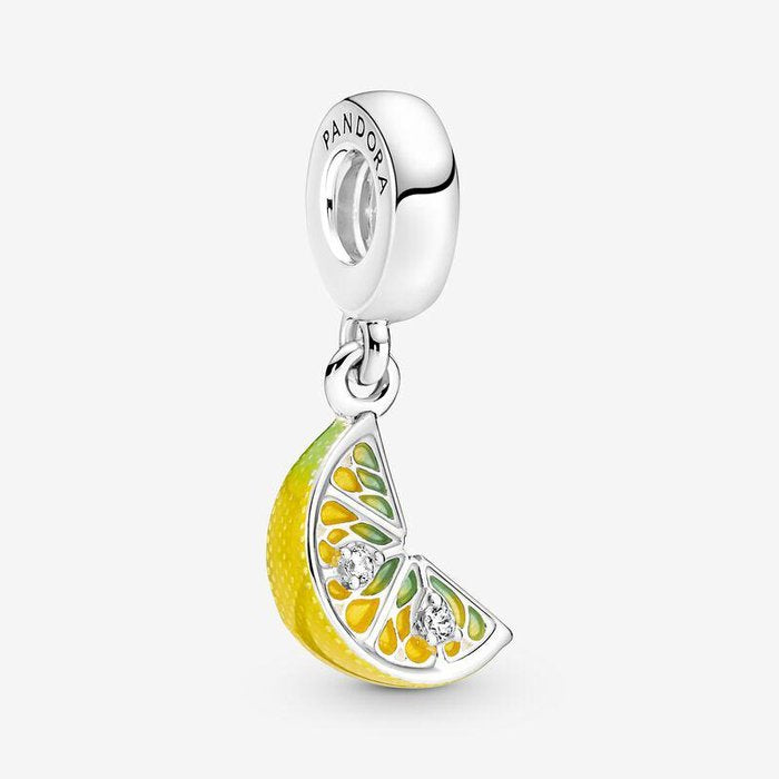 Lemon Wedge Pendant Charm