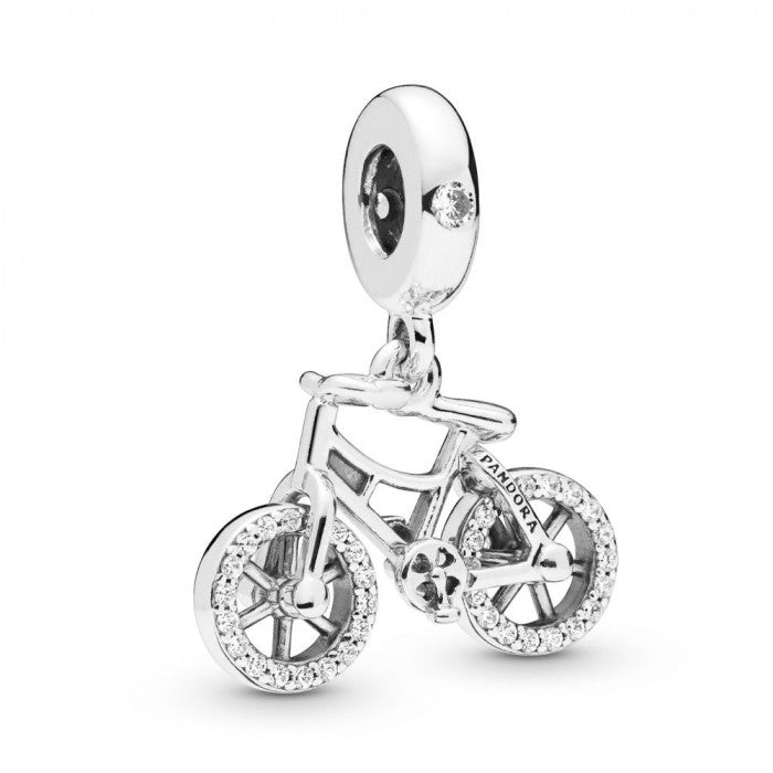 Sparkling Bicycle Pendant Charm