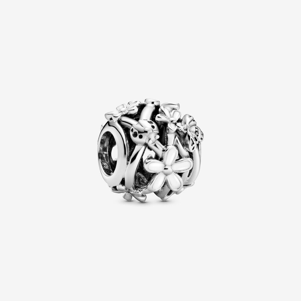 Charm Margherita bianco openwork - gioielleriaperdichizzi.it