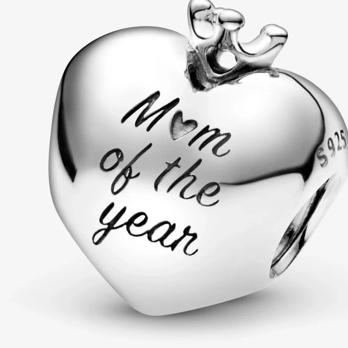 Mom of the Year Heart Charm