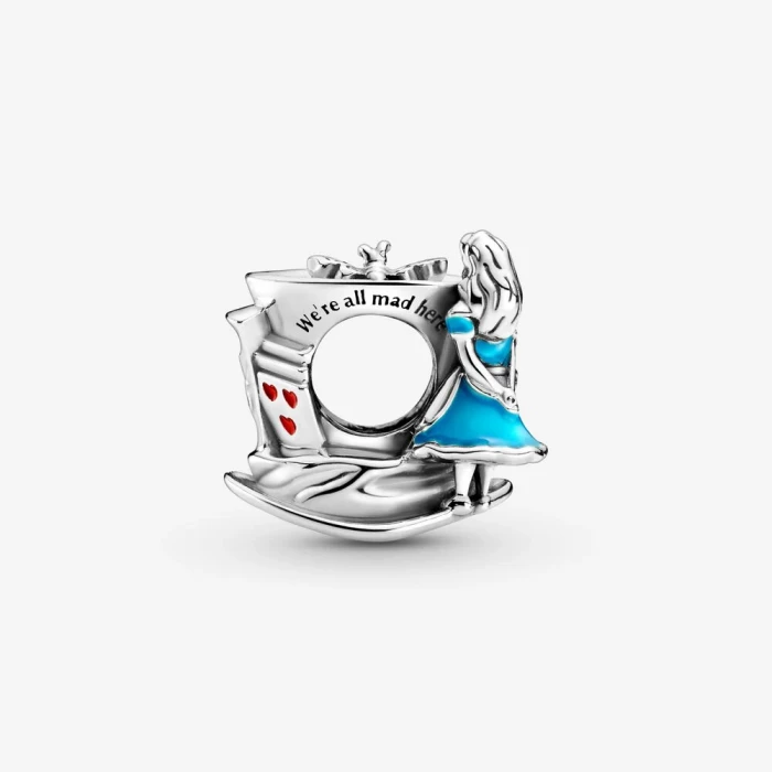 Charm Alice nel paese delle meraviglie Disney e tea party del Cappellaio matto