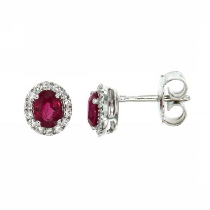 Ruby and br earrings