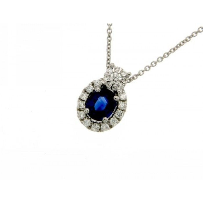 Collier ras du cou en saphir et laiton