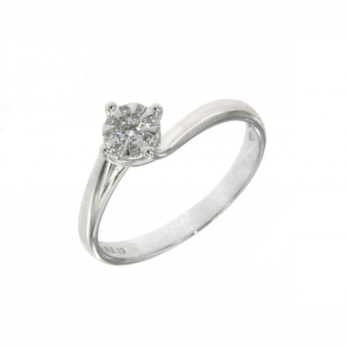PAVE' BR SOLITAIRE RING