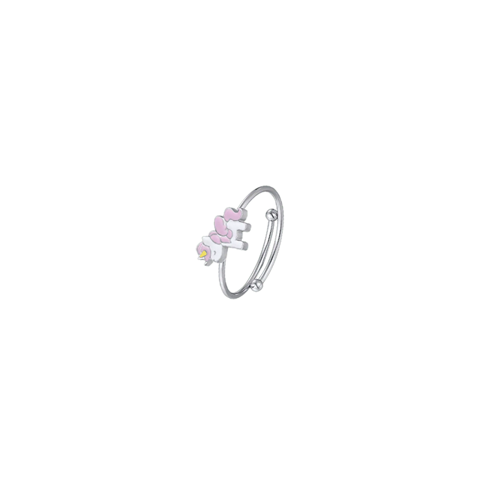 ANELLO BAMBINA IN ACCIAIO CON UNICORNO