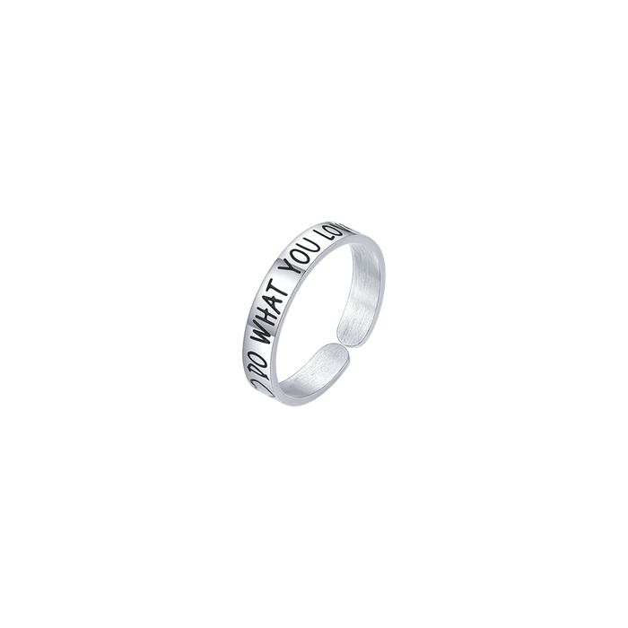 BAGUE EN ACIER POUR FEMME FAITES CE QUE VOUS AIMEZ