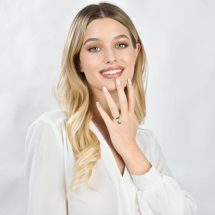 ANELLO DONNA IN ACCIAIO CON STELLA