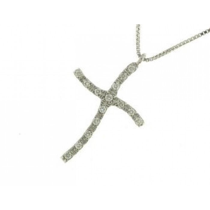Collier ras du cou croisé br 0,07