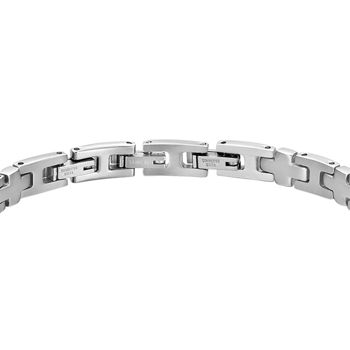 BRACCIALE UOMO IN ACCIAIO MAGLIA CROCE
