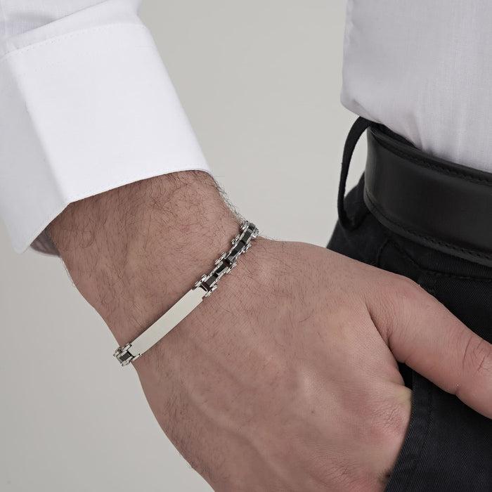 BRACCIALE UOMO IN ACCIAIO MAGLIA CATENA