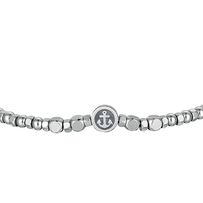BRACELET EN ACIER POUR HOMME AVEC ÉLÉMENT ANCRE
