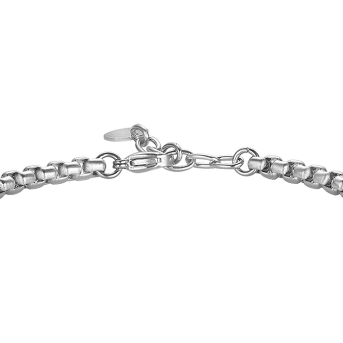 MEN'S STEEL BRACELET THANK YOU MASTER WITH PLATE
