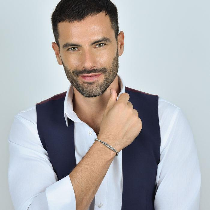 BRACELET EN ACIER POUR HOMME LES AMIS SONT LES FRÈRES QUE VOUS CHOISISSEZ