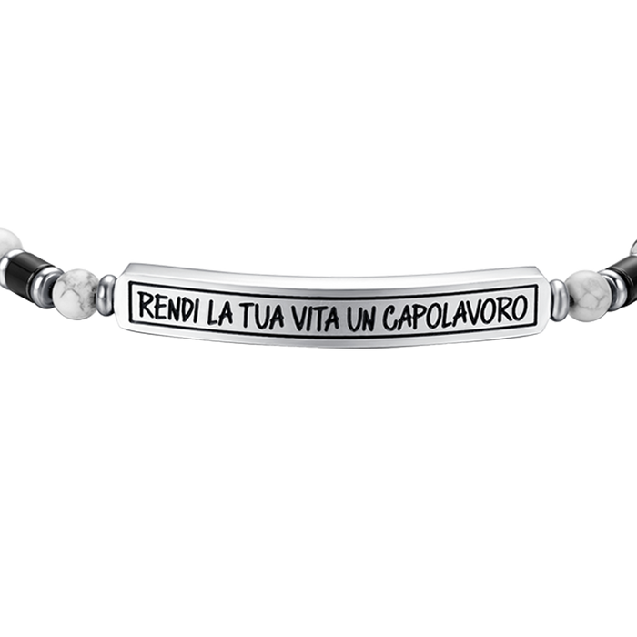 BRACELET EN ACIER POUR HOMME FAITES DE VOTRE VIE UN CHEF-D'ŒUVRE