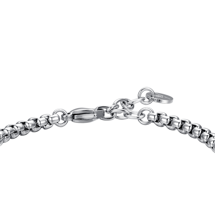 BRACELET EN ACIER POUR HOMME AVEC ÉLÉMENT EN ACIER