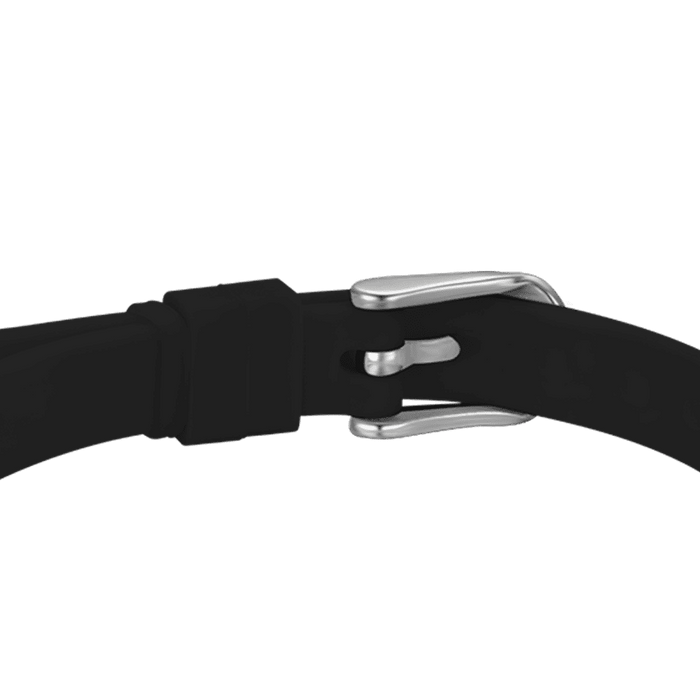 BRACELET EN SILICONE NOIR POUR FEMME