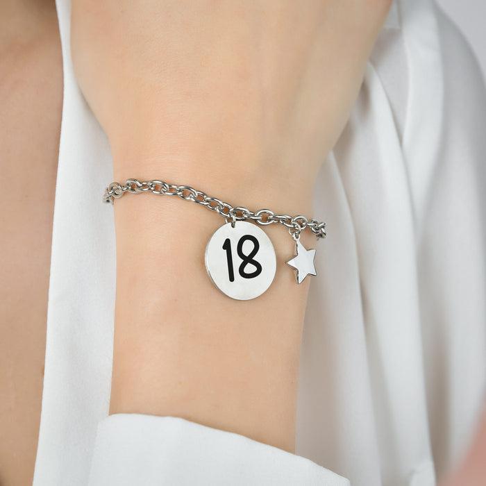 BRACELET FEMME EN ACIER 18 CARATS LE MEILLEUR RESTE À VENIR