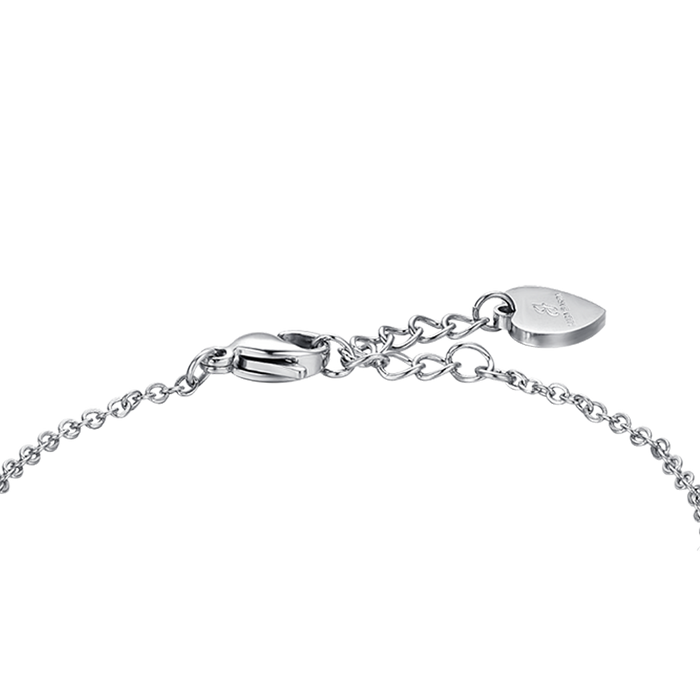 BRACELET FEMME EN ACIER ÉTOILES AVEC CRISTAUX BLANCS