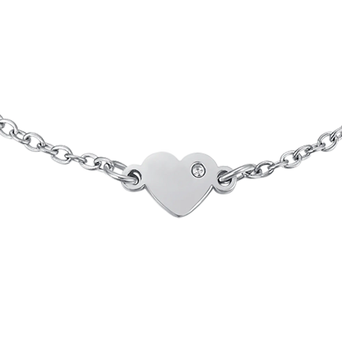 BRACELET EN ACIER POUR FILLE AVEC COEURS