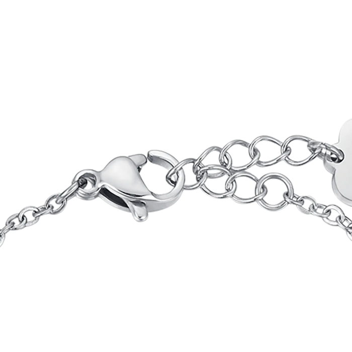 BRACELET EN ACIER POUR FILLE AVEC COEURS