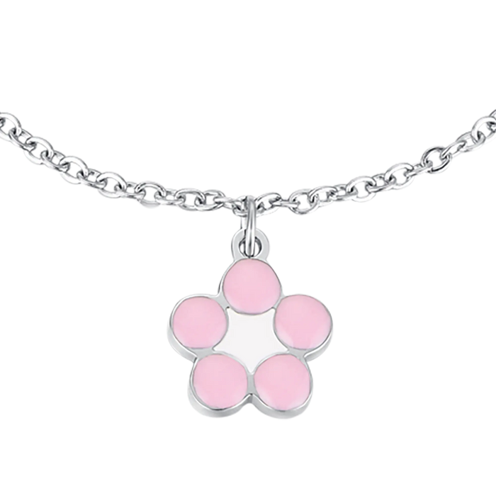 GIRL'S STEEL BRACELET WITH FLOWER