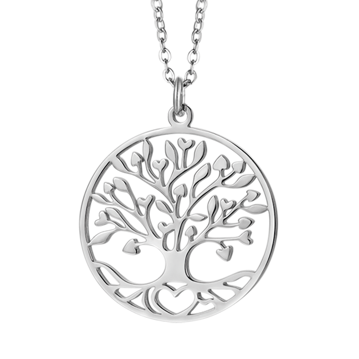 COLLANA DONNA IN ACCIAIO CON ALBERO DELLA VITA