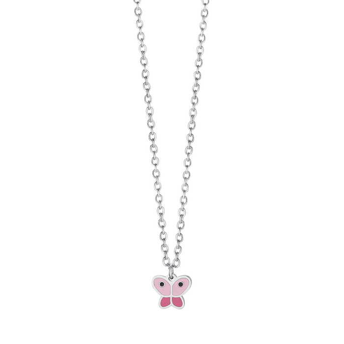 COLLIER EN ACIER POUR ENFANT AVEC PAPILLON