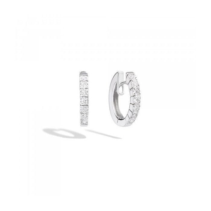 Boucles d'oreilles créoles Face Cube br 0,34