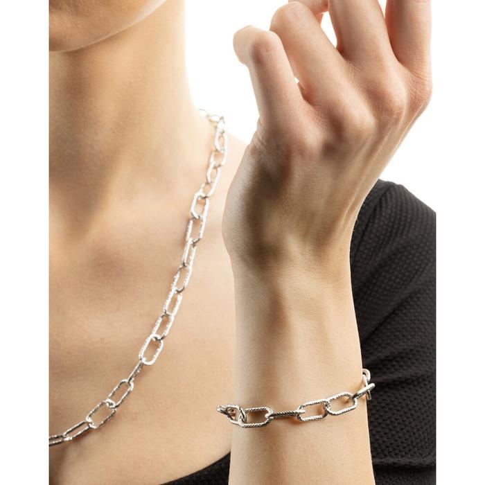 Rhodium Diamond Bracelet