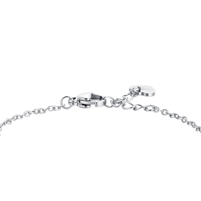 BRACCIALE BAMBINA IN ACCIAIO SMALTO VIOLA