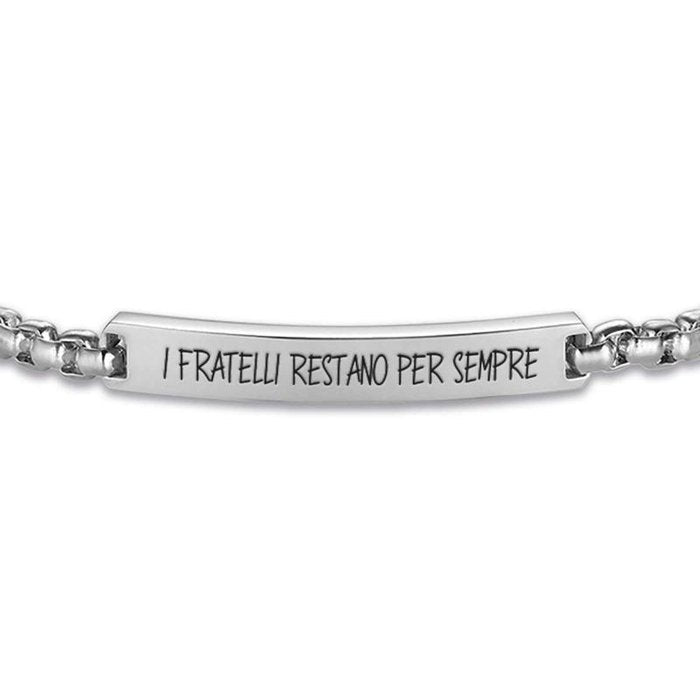 Bracelet en acier Les frères restent pour toujours