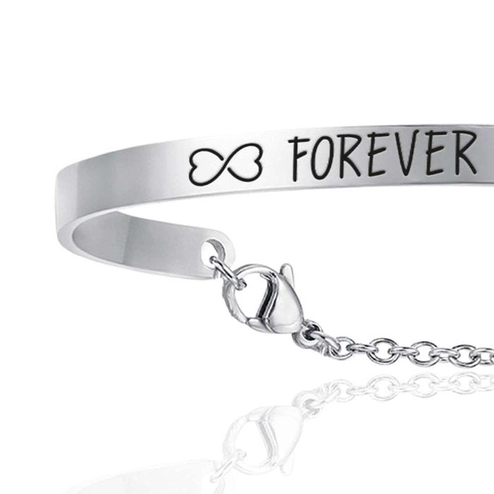 Bracelet en acier Forever Sister