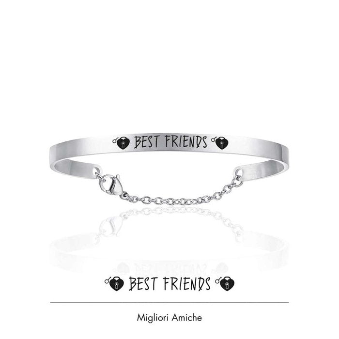 Bracelet en acier pour meilleurs amis