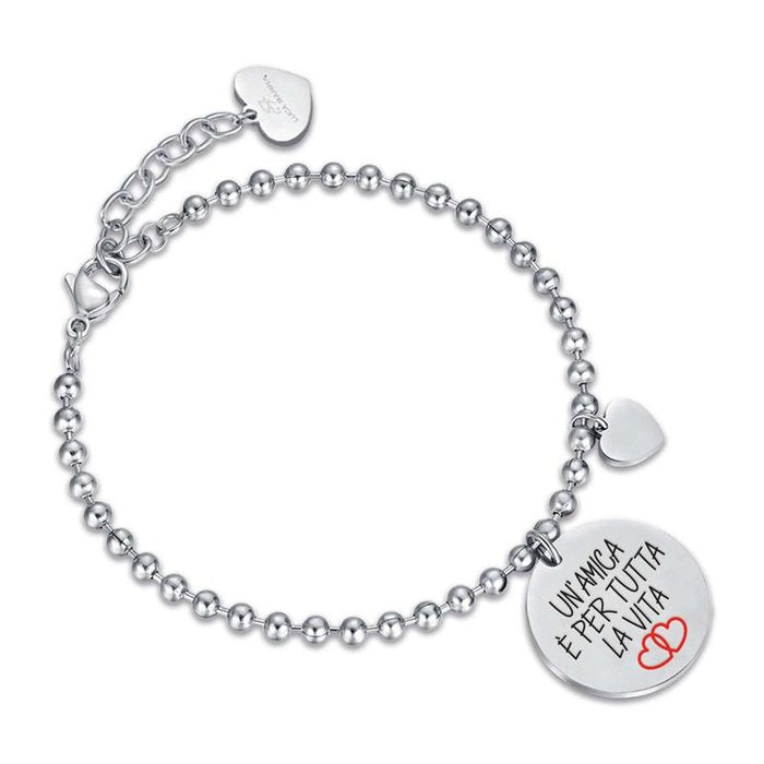 Bracelet en acier un ami c'est pour la vie